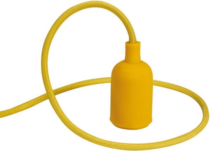 Image du produit Vellight Suspension Design Avec Câble Textile - Jaune (E27)