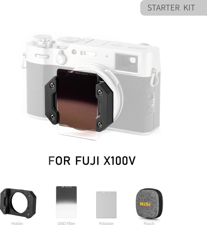 Actual product image Nisi Starter Kit for Fuji X100V