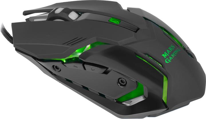 Produktbild Mars Gaming for games MRM0 4000 DPI Black (Kabelgebunden)
