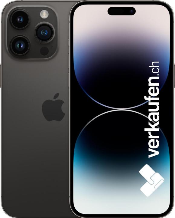 Image du produit verkaufen.ch iPhone 14 Pro Max (256 Go, Noir Spatial, 6.70", 48 Mpx, SIM + eSIM, A / Comme neuf)