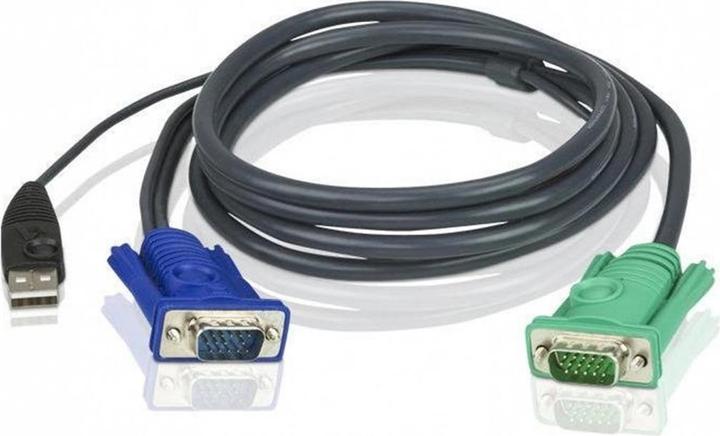 Immagine prodotto Aten 2L-5203U Cavo KVM (HD15-SVGA, USB, USB) - 3 m
