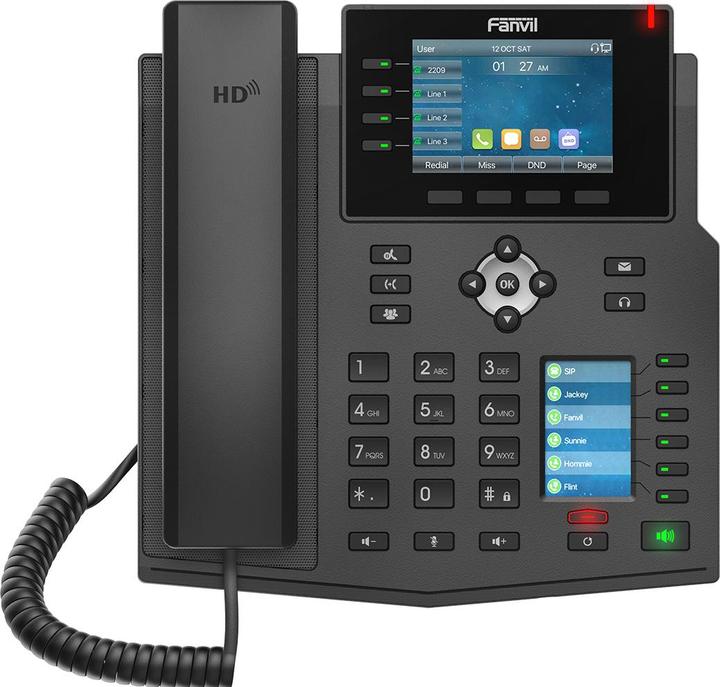 Produktbild Fanvil SIP-Phone X5U V2 High-end business phone with Gigabit / SIP / POE / USB-Port