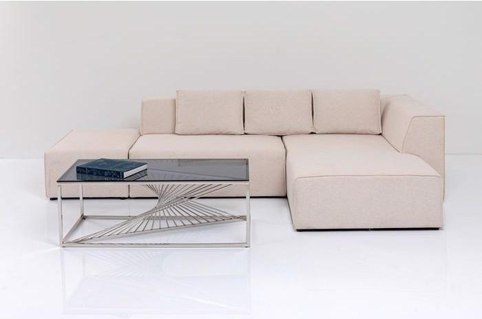 Produktbild Kare Design Ecksofa Infinity Ottomane Creme Rechts (Ecksofa)