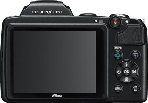 Produktbild Nikon Coolpix L120, 14MP, 21x WW-Zoom, HD-Movies, Schwarz (14.48 Mpx, 1/2,3'')