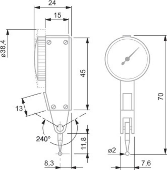 Immagine prodotto Tesa Calibro a leva TESATAST ± 0,1 mm / S18001695