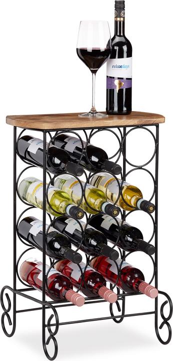 Produktbild Relaxdays Weinregal (46 x 37 x 64 cm, 12 Fl.)