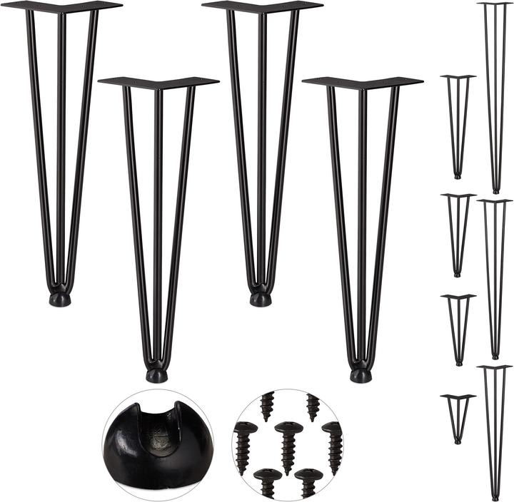 Immagine prodotto Relaxdays Hairpin Legs, Set da 4