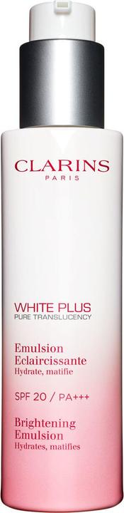 Actual product image Clarins White PLUS emulsion ECLAIRCISSANTE SPF20 75ml (75 ml, Face toner, SPF 20)