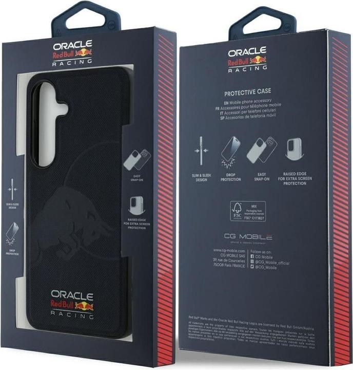 Produktbild Red Bull Leather Meshed Debossed Bull MagSafe Case for Samsung Galaxy S25 Ultra Navy Blue (Samsung Galaxy S25 Ultra)