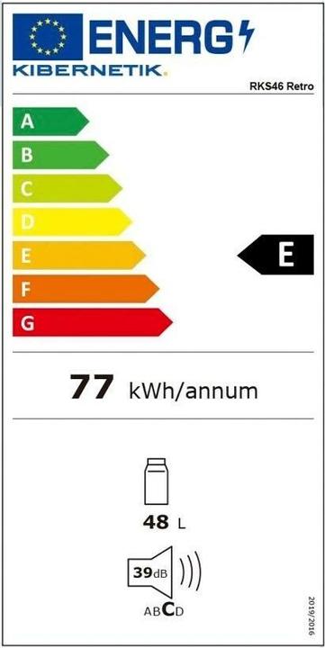 Energie-Label Kibernetik RKS46 (48 l)