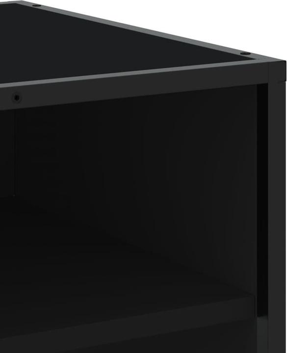 Actual product image VidaXL TV cabinet Lowboard TV cabinet TV table black wood-based material (180 x 40 x 46 cm)
