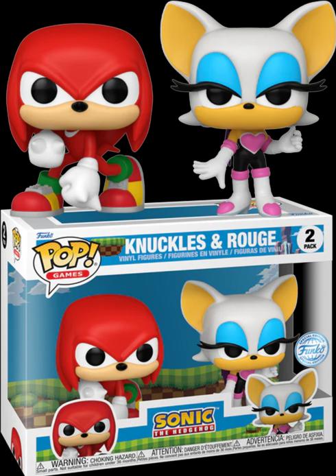 Produktbild Funko POP! 2-Pack Sonic the Hedgehog Knuckles & Rouge Exclusive