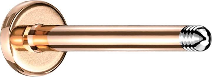 Image du produit Star Piercing Micro tige de labret rose doré (sans laiton, Acier chirurgical 316L)