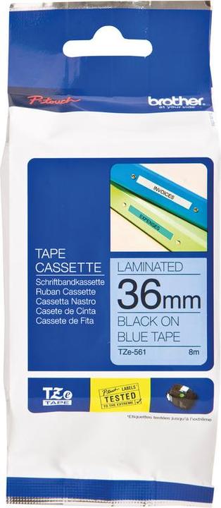 Immagine prodotto Brother Nastro per scrittura P-touch TZe laminato (3.60 cm, Blu)