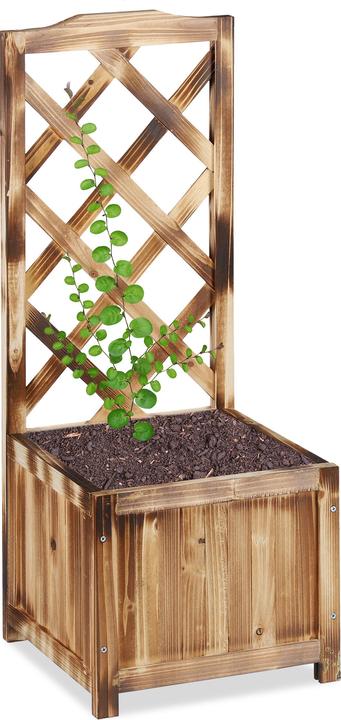 Image du produit Relaxdays Jardinière avec treillis (38 cm, 38 cm)