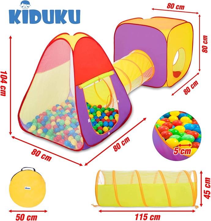 Image du produit Kiduku 3-pièces Baellebad tente de jeu type 1
