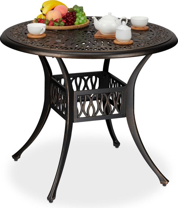 Actual product image Relaxdays garden table (90 cm)