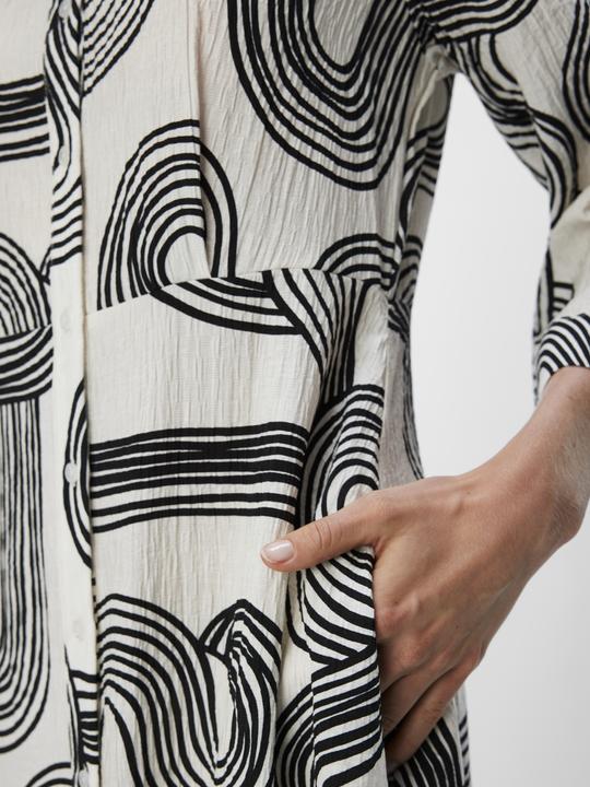 Actual product image Object Print blouse dress (36)