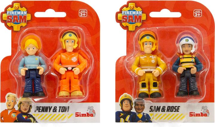 Simba Fireman Sam 10925285038 3 Years 2.75" Figures Sam+Tom Penny+Tom Random