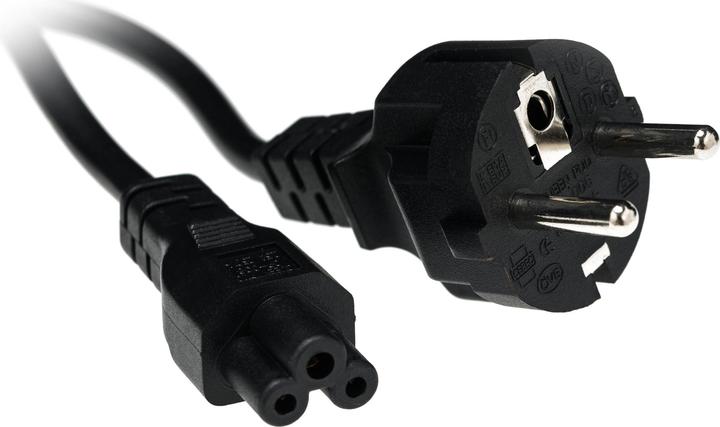 Produktbild Diggelmann Netzkabel International Schuko gerade - C5 (1 m)