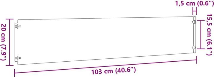 Produktbild VidaXL Rasenkanten (103 cm)