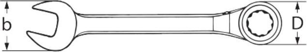 Productafbeelding Stahlwille Combinatie ratelsleutel (12 mm)