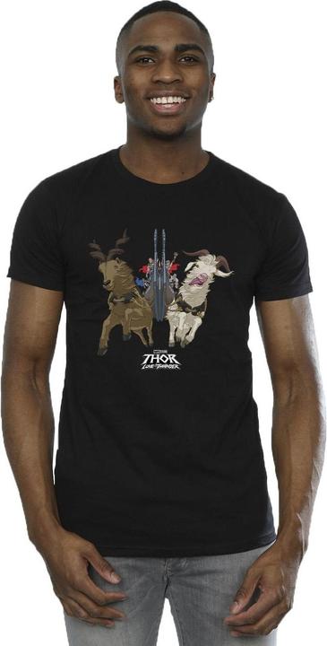 Image du produit - T-shirt THOR LOVE AND THUNDER VIKING SHIP - Homme (M)