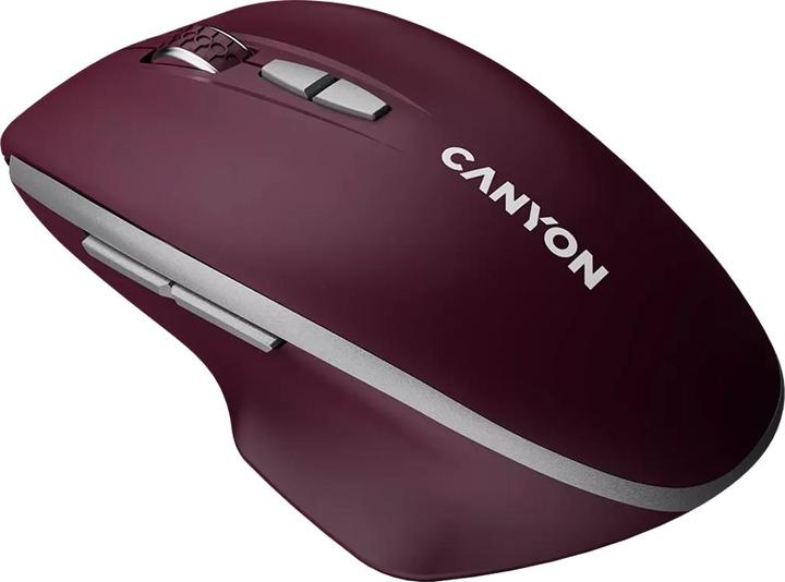 Actual product image Canyon MW-21, Wireless optical mouse, USB rec., Blue LED sensor, 800/1,200/1,600 dpi, 3 buttons, bur (Cable)
