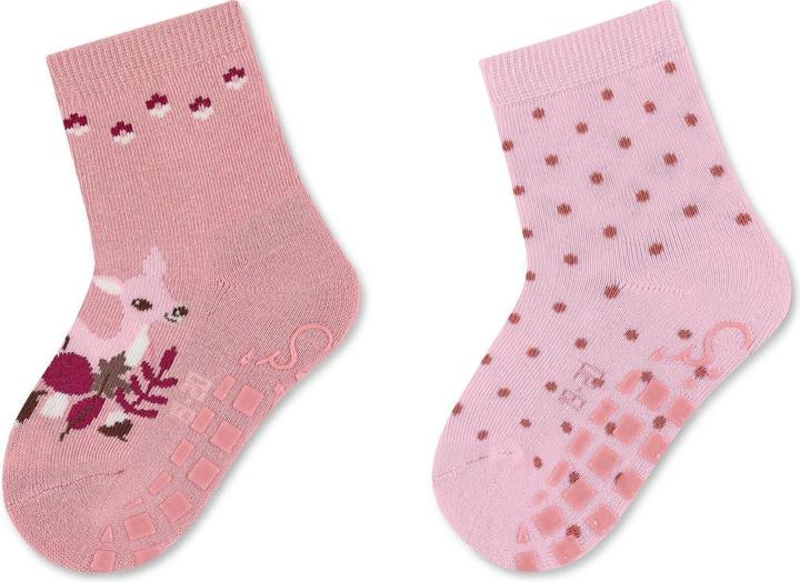 Image du produit Sterntaler Chaussettes ABS 2 pièces faon et pois (lot de 2, 19 - 20)