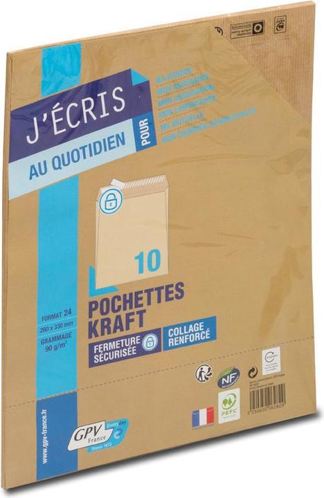 Produktbild GPV Versandtaschen, 24, 260 x 330 mm, haftklebend (10 x)