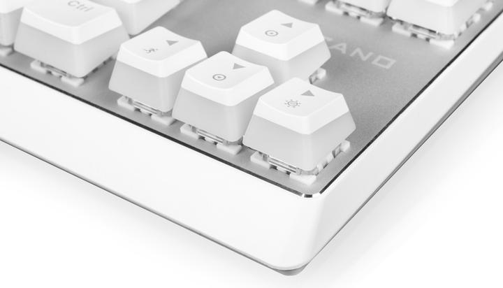 Actual product image Modecom VOLCANO LANPARTY RGB PUDDING EDITION White gaming keyboard Blue US (US, Cable)