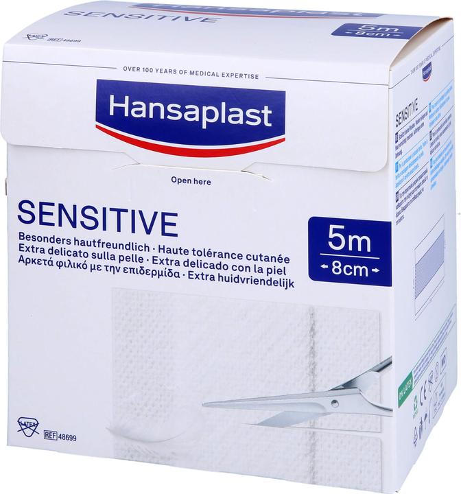 Immagine prodotto Hansaplast Rotolo sensibile da 5 m x 8 cm, 1 pz. gesso (1 x)