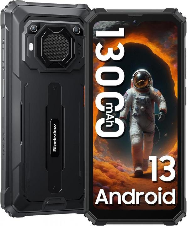 Actual product image Blackview BV6200 Pro (128 GB, Black, 6.56", Dual SIM, 13 Mpx, 4G)