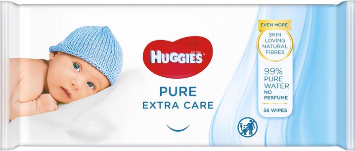 Actual product image Huggies Wet wipes Pure Extra Care single pack 56 pieces (56 Piece)