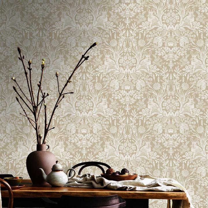 Actual product image Holden Décor Harlen Woodland Damask Wallpaper