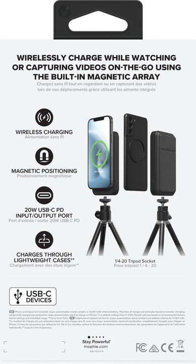 Productafbeelding mophie SNAP+ Powerstationstandaard (10000 mAh, 7.50 W, 20 Wh)