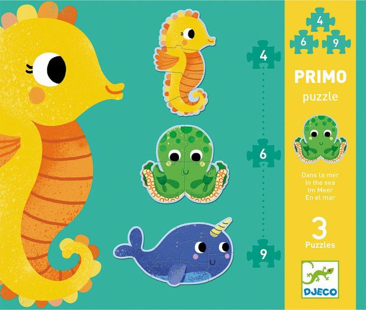 Actual product image Djeco First puzzle In the sea (19 pieces)