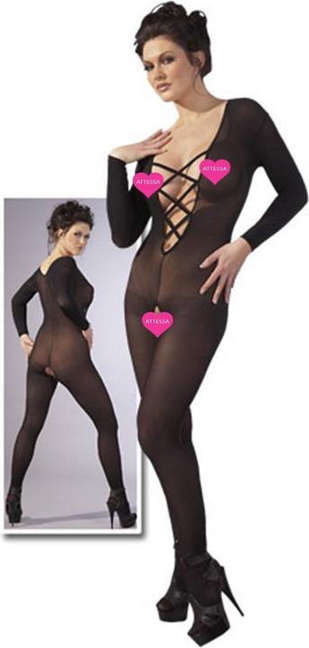 Produktbild Mandy Mystery Catsuit mit Bändern "Delia" (L)