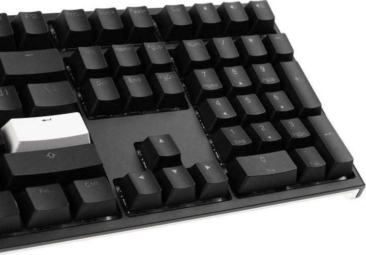 Actual product image Ducky ONE 2 Backlit PBT Gaming Keyboard, MX-Blue, RGB LED - black (US) (US, Cable)