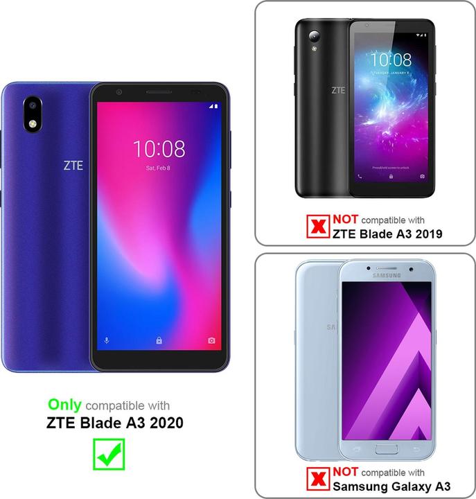 Productafbeelding Cadorabo Boek Onzichtbare Magneethoes (ZTE Blade A3 (2020))