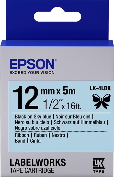 Epson Etikettenkassette Lk-4lbk (1.20 cm, Blau)