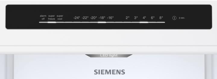 Image du produit Siemens iQ300, Free-standing fridge freezer with freezer at bottom, 186 x 60 cm, Inox-easyclean, MK67KGNIBA (321 l)
