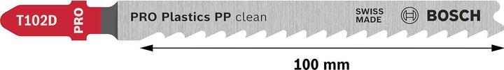 Produktbild Bosch Professional Zubehör PRO Plastics PP clean T102D Stichsägeblatt, 100 mm, 3-tlg.