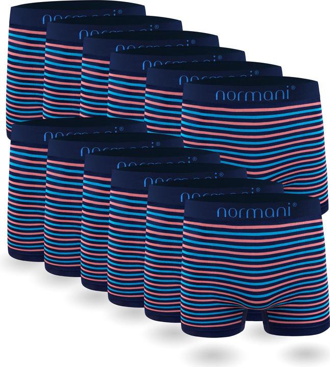 Normani 12 Stück Mikrofaser-Boxershorts für Herren