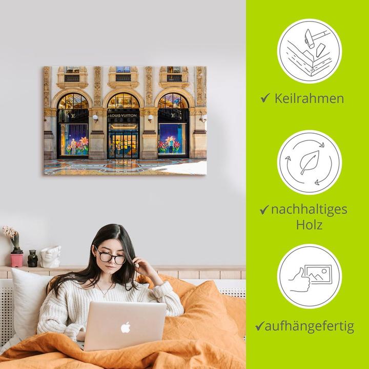 Produktbild Artland Schaufenster Luxusgeschäft LOUIS VUITTON U4TJ (120 x 80 cm)