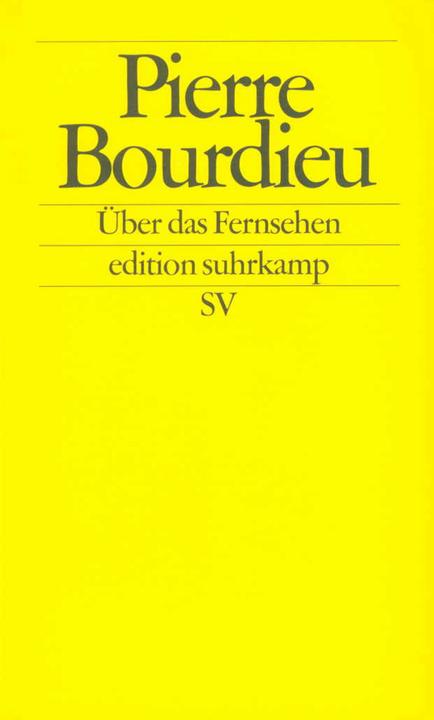 Immagine prodotto Über das Fernsehen (Tedesco, Pierre Bourdieu, 1998)