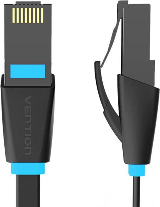 Actual product image Vention Flat network cable cat.6 UTP IBJBK 8m Black (U/UTP, CAT6, 8 m)