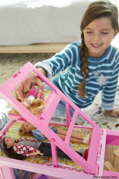 Image du produit Barbie Camping-Car de Rêve 3-en-1 - Véhicule pour Poupée Mannequin - 3 ans et +