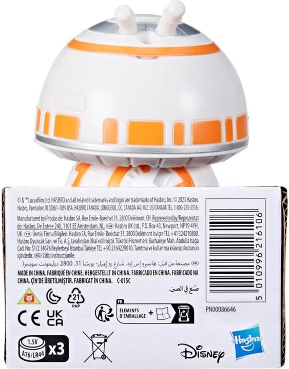 Produktbild Star Wars Droidables BB-8, 10 cm grosse elektronische Figur, Spielzeug für Kinder