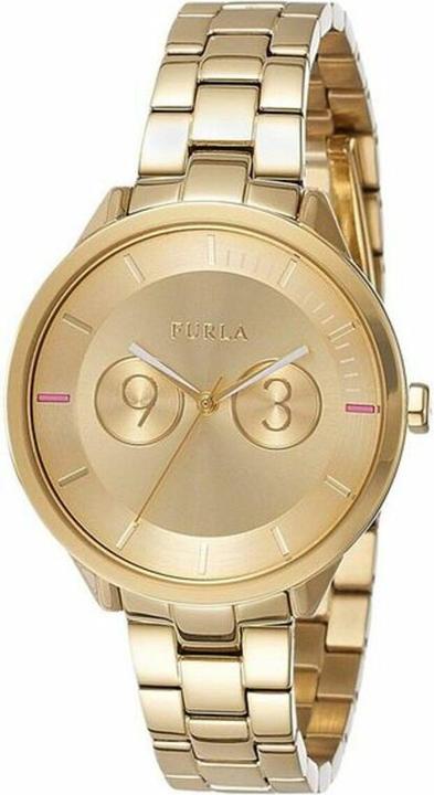 Image du produit Furla ladies date classic quartz watch with stainless steel bracelet R4253102504 Gold band ring (38 mm)
